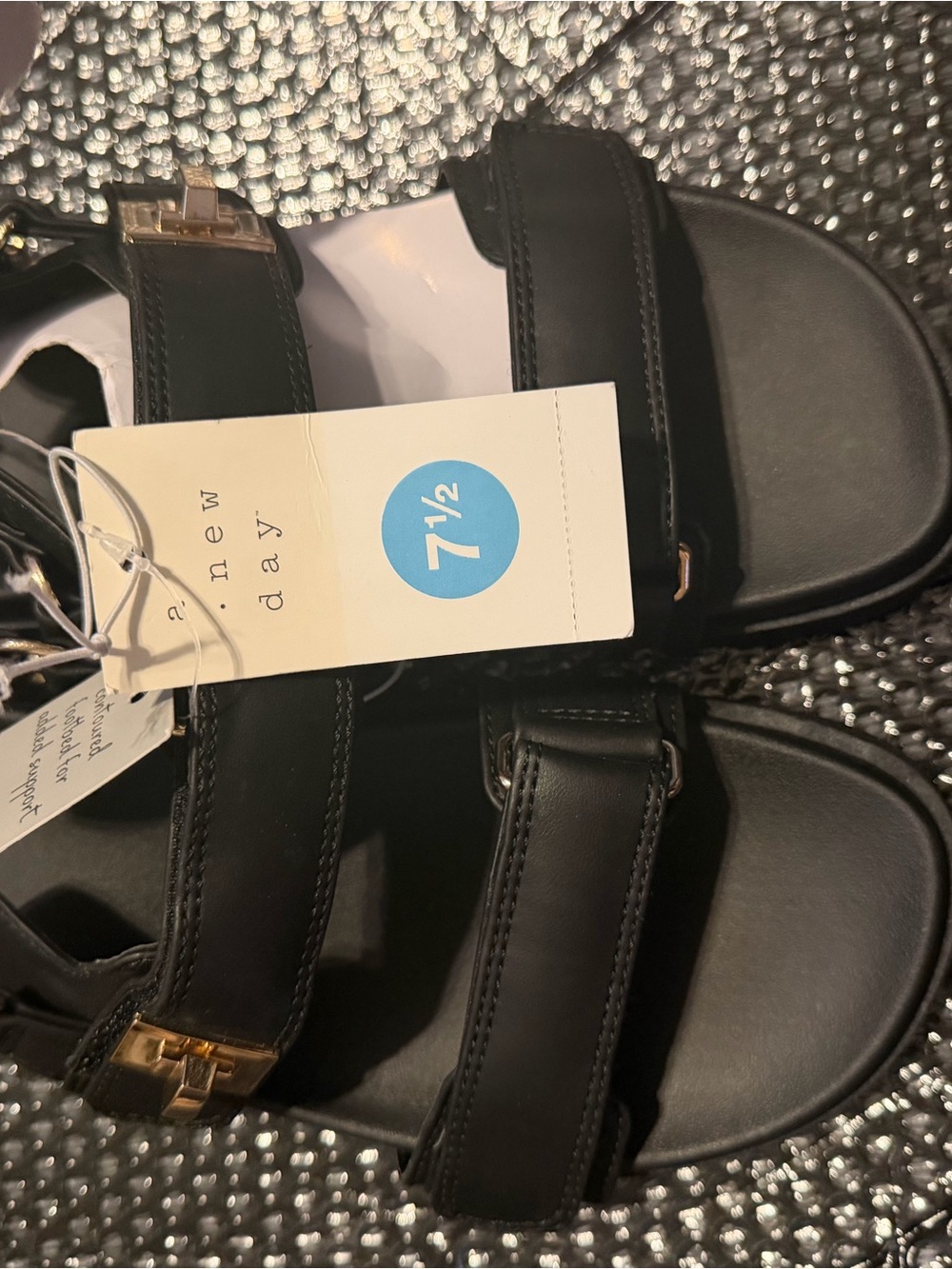 Target Black Double-Strap Kids Sandals